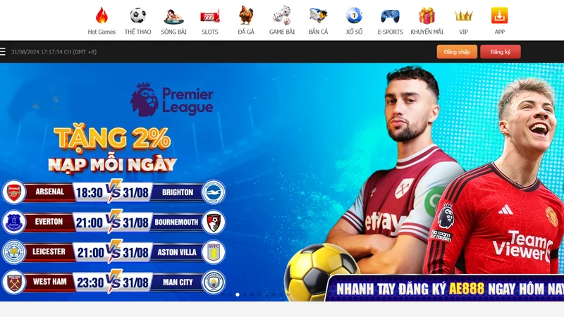 Trang chủ Đa dạng sảnh chơi tại AE888 để người chơi chọn lựa