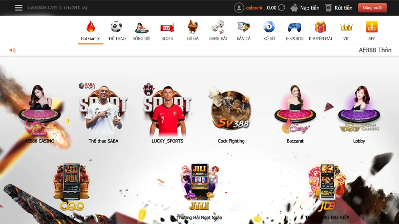 Giao diện nhà cái đẹp mắt, dễ dàng trải nghiệm cá cược