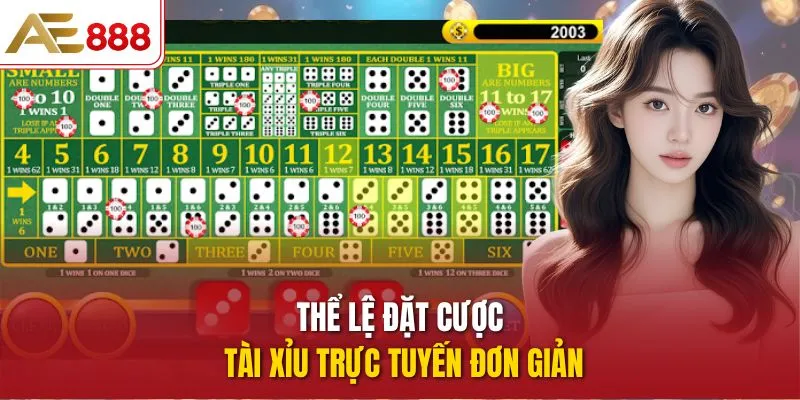 Thể lệ đặt cược Tài Xỉu trực tuyến đơn giản